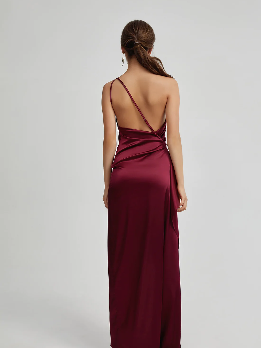 Lexy Red | Sparkly Cowl Neck Maxi Dress